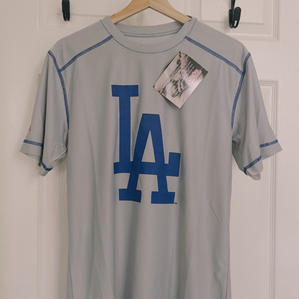 Stitches Gray and Blue Dodgers Shirt